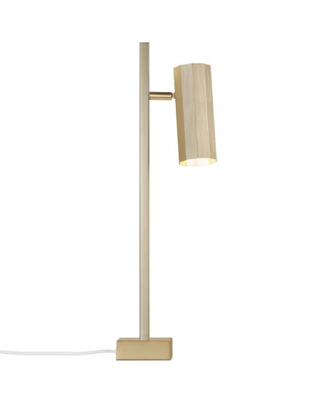 Alanis bordlampe, høyde 50 cm, Messingfarget