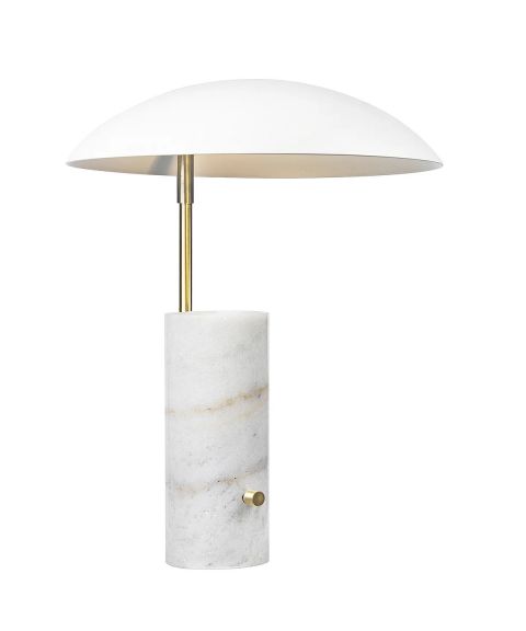 Mademoiselles bordlampe, høyde 42 cm, Hvit