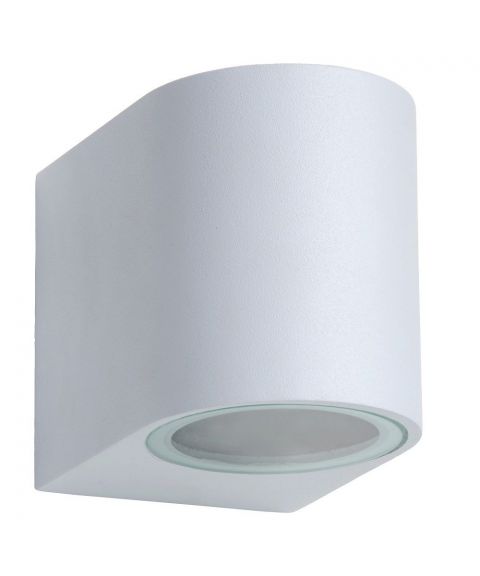 Zora vegglampe, avrundet, lys ned, høyde 8 cm, inklusive dimbar LED-pære, Hvit