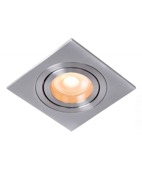 Tube downlight firkantet, lengde 9 x 9 cm, for GU10