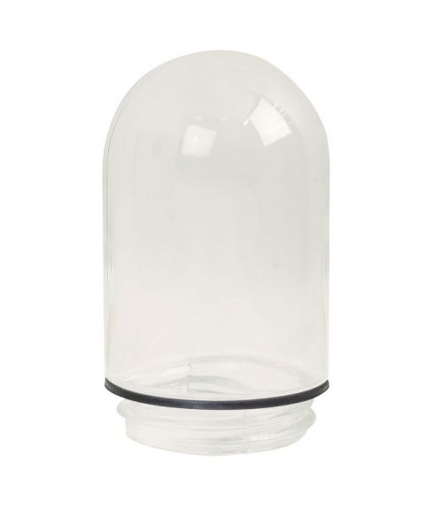 Reserveglass, staldglass, diameter 9,5 cm, Klart