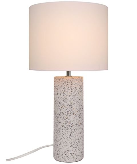 Antiga bordlampe, høyde 50 cm, Hvit