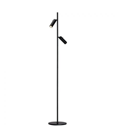 Cato Slim G3047 dobbel gulvlampe, høyde 130 cm, Matt sort