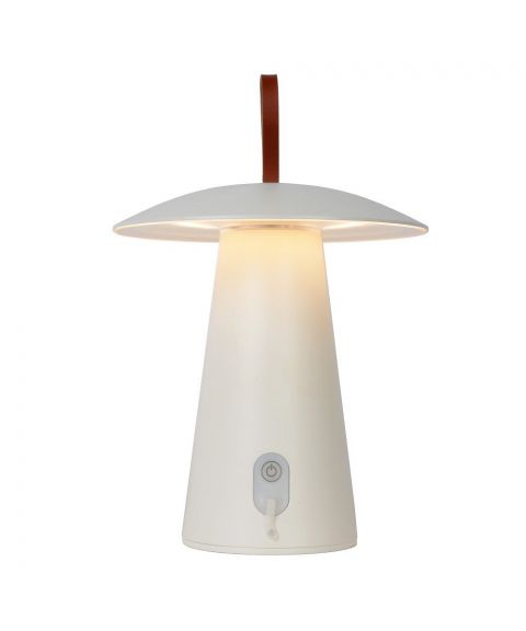 La Donna oppladbar utendørs bordlampe, høyde 29 cm, Hvit