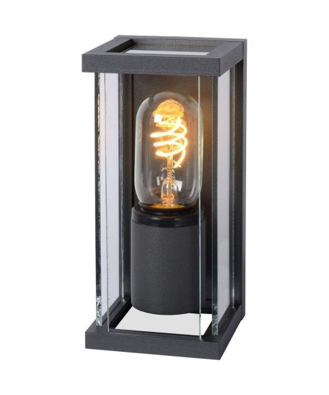 Claire Mini vegglampe, høyde 20 cm, IP54, Antrasitt