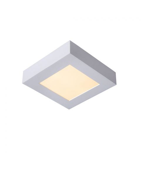 Brice taklampe IP44, bredde 17x17 cm, dimbar LED 3000K 800lm