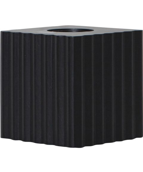 Box lampefot E27 sort