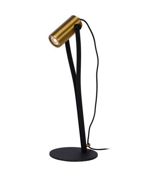 Jantuano bordlampe med dimmer, GU10 Dim-to-warm, Sort/Gull