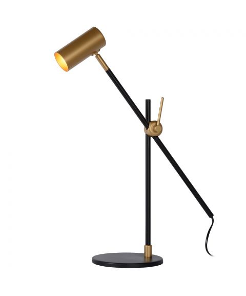 Philine skrivebordslampe, høyde 50 cm, Sort/Gull