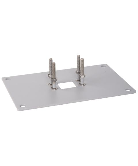 3081 Fotplate, Aluminiumsfarget (RAL9006)