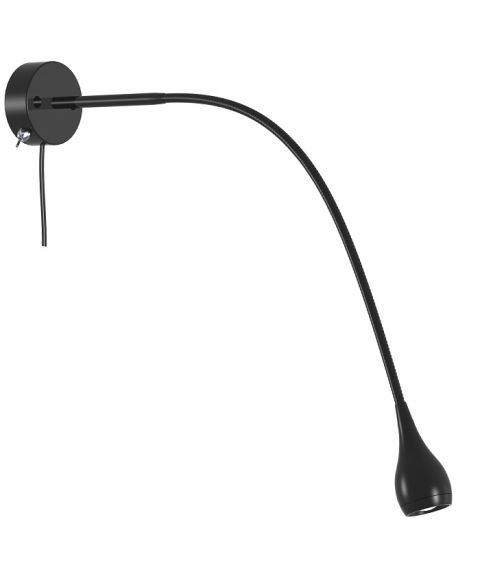 Drop vegglampe, 3W LED, Sort (Begrenset antall)