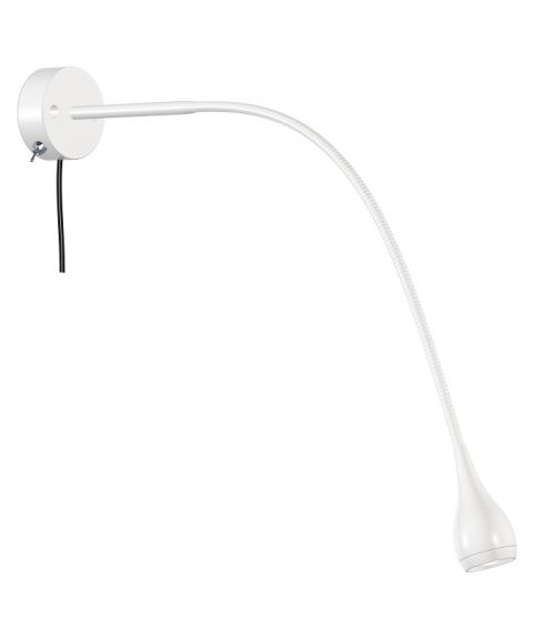 Drop vegglampe, 3W LED, Hvit