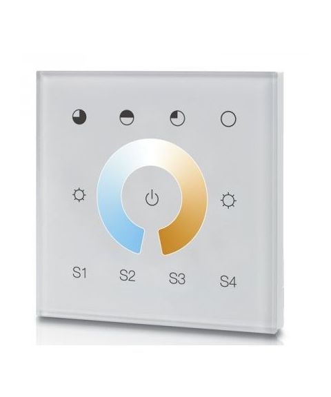 NorDesign DT8 dual color touch controller, DALI