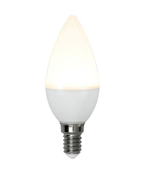 Opaque Mignon E14 C37 LED 3W 250lm 3000K Opalhvit 2-pk