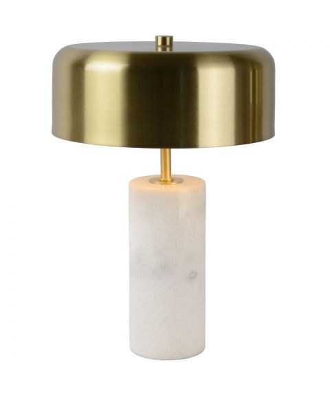 Mirasol bordlampe i marmor, med dimmer, høyde 30 cm, Hvit