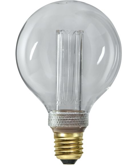 New Generation E27 G95 LED 2,5W 90lm 1800K Klar, dimbar