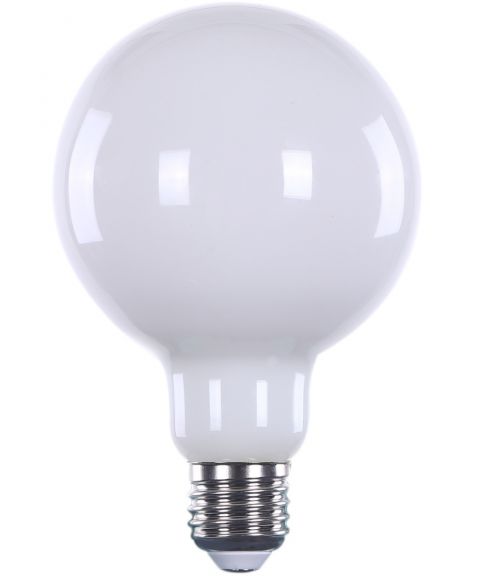 Globe E27 G95 4W LED 380lm 2700K Opalhvit, dimbar