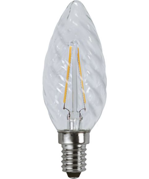 Illumination Mignon E14 TC35 Twisted LED 2W 150lm 2700K, Klar
