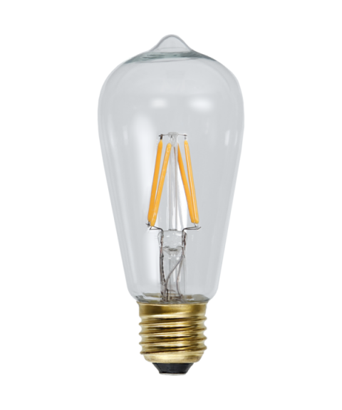 Dekorpære Edison E27 ST58 LED 1,6W 140lm 2100K, dimbar