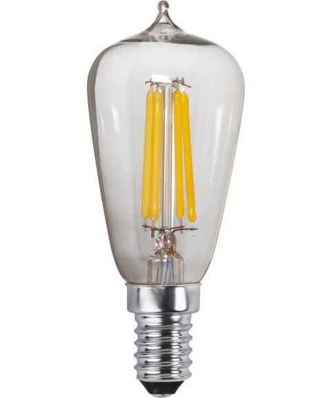 Illumination Mini Lanterne E14 ST38 2,5W 250lm 3000K Klar, 3-step dimmer med minne