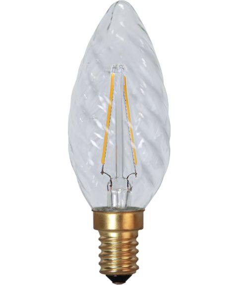 Decoration Mignon E14 TC35 Twisted LED 1,5W 120lm 2100K Soft Glow Klar