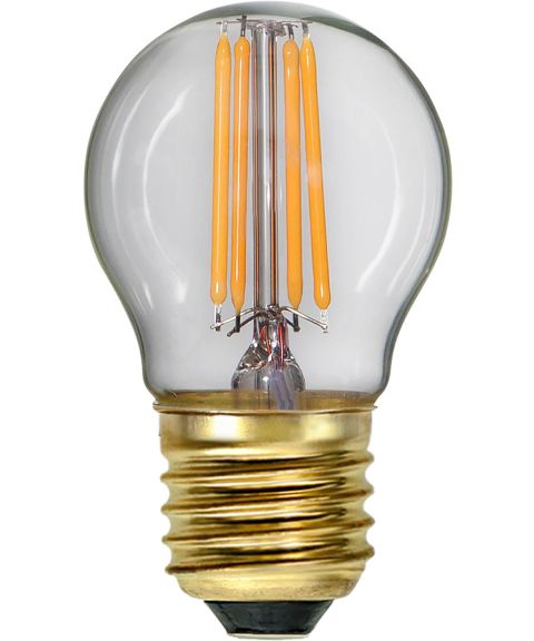 Decoration Krone E27 G45 LED 4W 350lm 2100K Soft Glow Klar, dimbar