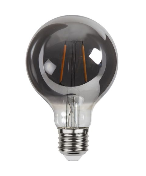 Plain Heavy Smoke E27 G80 LED 1,8W 80lm 2100K soft glow, Røykfarget