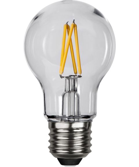 Decoration Normal E27 A55 LED 2,4W 270lm 2700K, Klar polykarbonat