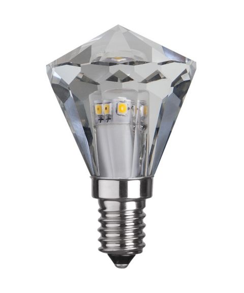Diamond krystall E14 LED 3,3W 300lm 4000K (kaldt lys), dimbar