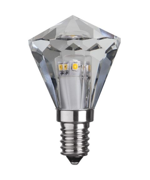 Diamond krystall E14 LED 3,3W 300lm 4000K (kaldt lys), dimbar