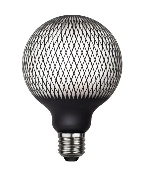 Globepære E27 G95 Graphic Diamond LED 4W 180lm 2700K, dimbar