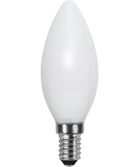 Opaque Mignon E14 C35 LED 3W 250lm 2700K Opalhvit