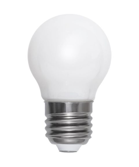 Opaque Krone E27 G45 LED 2W 150lm 2700K Opalhvit