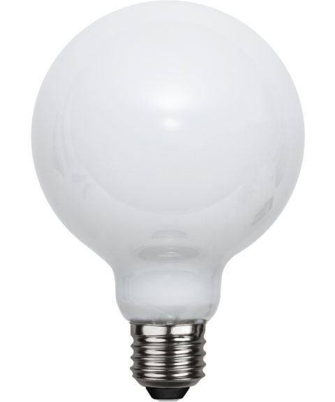 Opaque E27 G95 LED 7,5W 800lm 2700K RA90 Opalhvit, 3-step dimmer