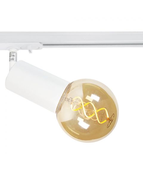 Secco lampe (E27) til Vox skinnesystem, Hvit