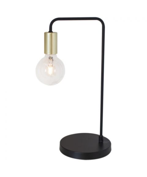 Fondi bordlampe, høyde 45 cm, Matt sort