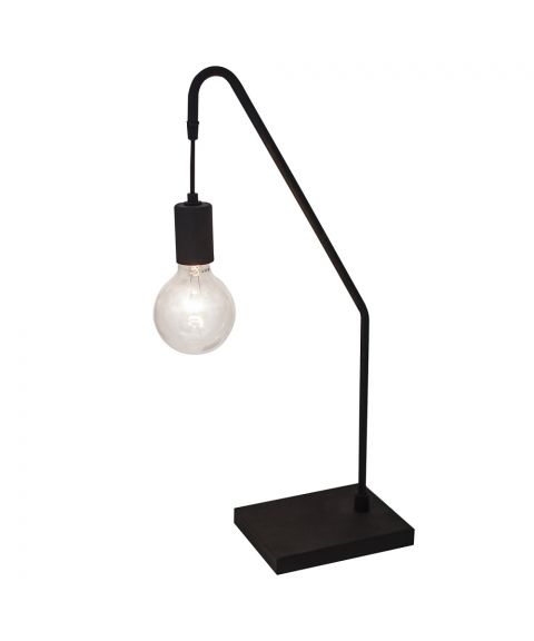 Rod bordlampe, høyde 60 cm, Sort