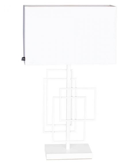 Paragon bordlampe, høyde 69 cm, Matt hvit