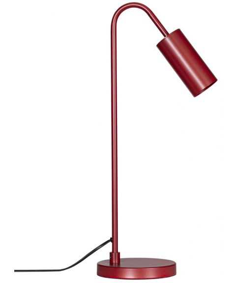 Curve bordlampe, høyde 51 cm, Rød