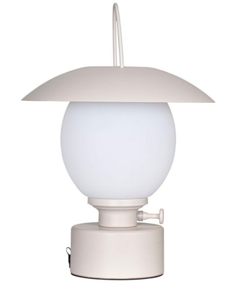 Castro oppladbar bordlampe, 3W LED IP44 2700K 160lm, høyde 35 cm, Sandfarget/Beige
