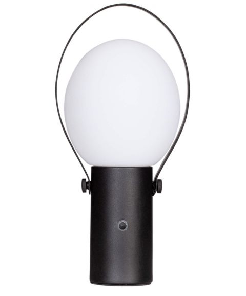Bari oppladbar bordlampe, 3W LED IP44 2700K 220lm, høyde 35 cm, Sort
