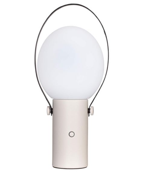 Bari oppladbar bordlampe, 3W LED IP44 2700K 220lm, høyde 35 cm, Sandfarget/Beige