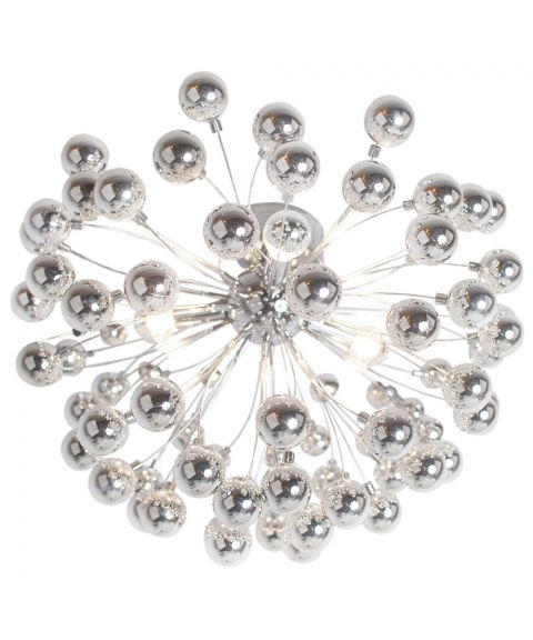 Carroll taklampe, diameter 58 cm, Krom (Begrenset antall)