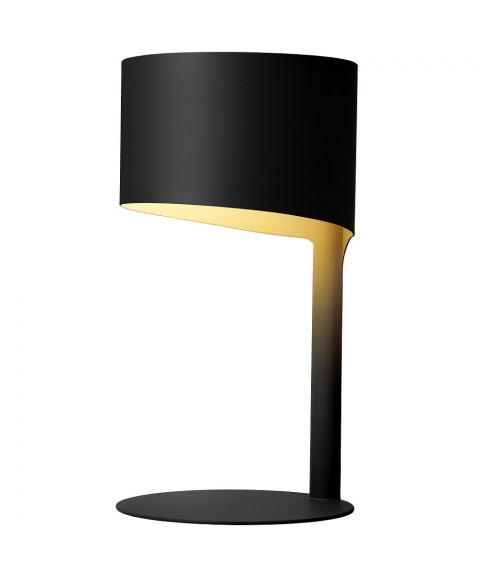 Knule bordlampe, høyde 28 cm, Sort
