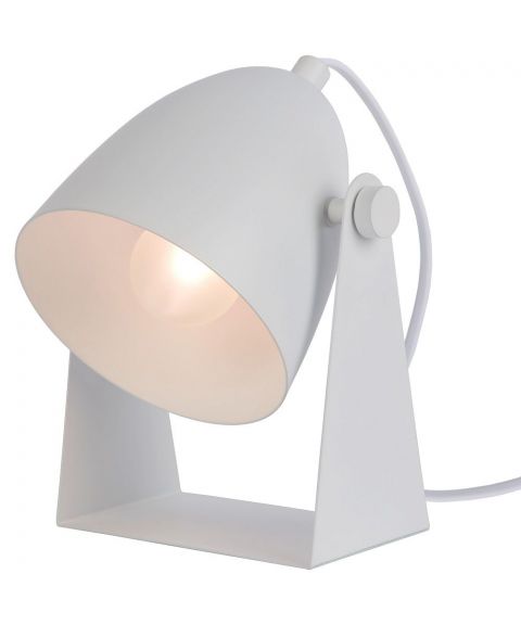 Chago bordlampe, høyde 19 cm, Hvit