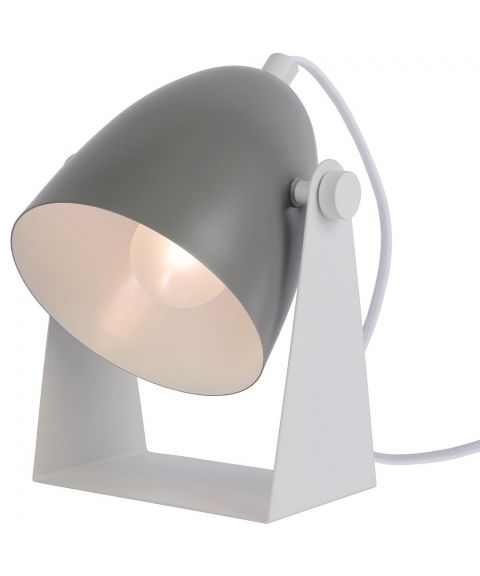 Chago bordlampe, høyde 19 cm, Grå