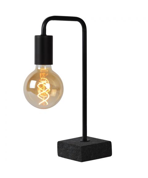 Lorin bordlampe, høyde 35 cm, Sort