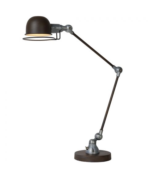 Honore skrivebordslampe, høyde 60 cm, Rustfarget