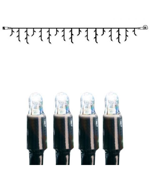 [2] Utvidelse System LED - Lysgardin 300x40 cm, LED (x50), Sort kabel, Kaldhvit (begrenset antall)