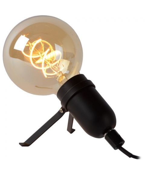 Pukki bordlampe inklusive LED-pære, Sort